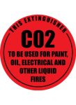 Identification Sign CO2 Metal
