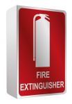 Extinguisher Location Sign Small Right Angle Metal