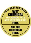 Identification Sign Wet Chemical Metal